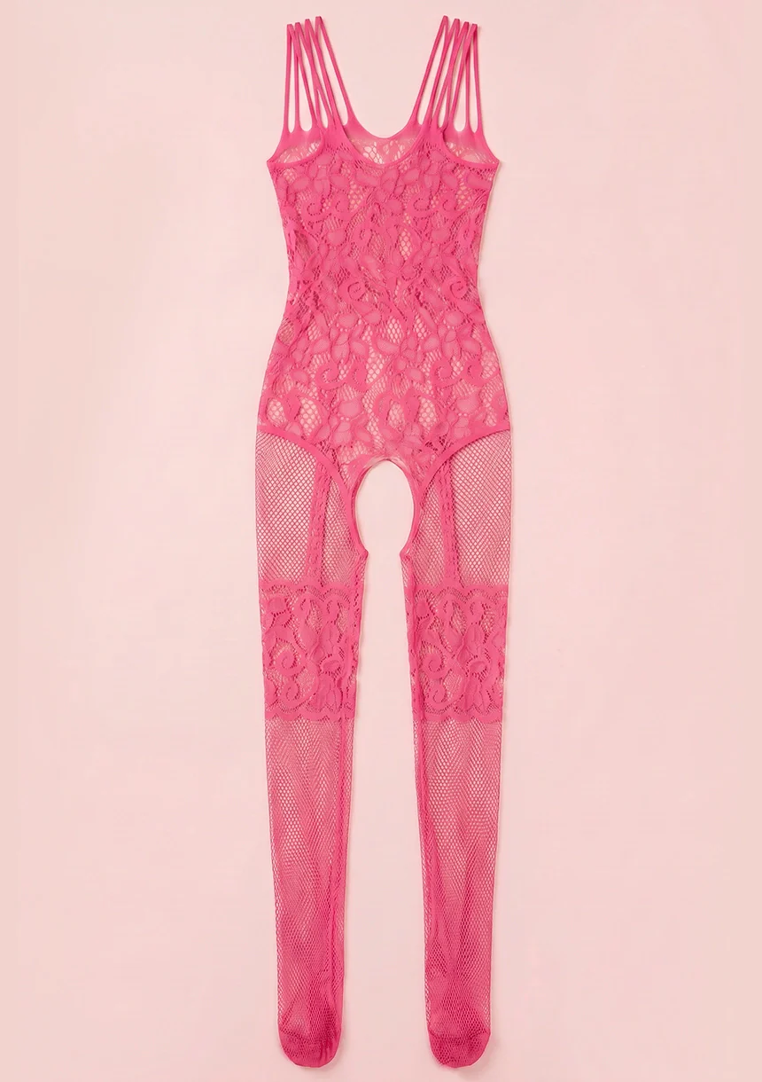 Bodystocking z ozdobnymi ramiączkami - Image 7
