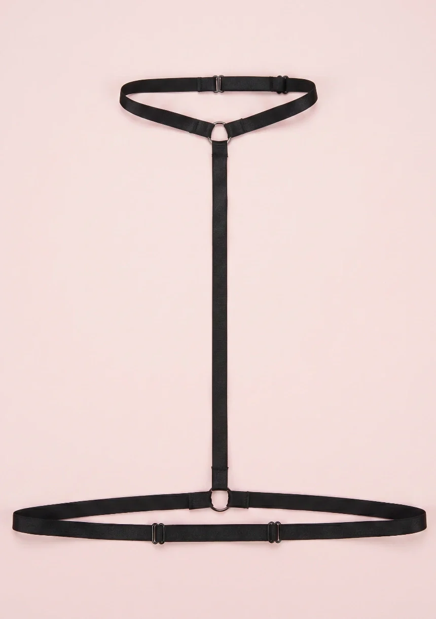 Harness z chokerem bo biustonosza