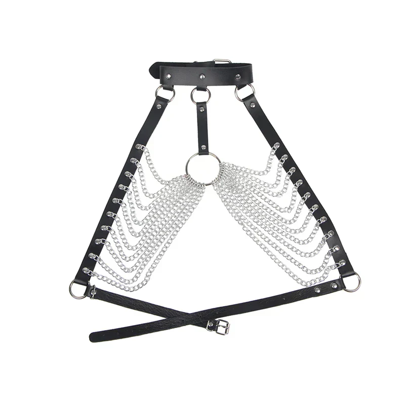 Harness na piersi z metalowymi łańcuszkami - Image 4
