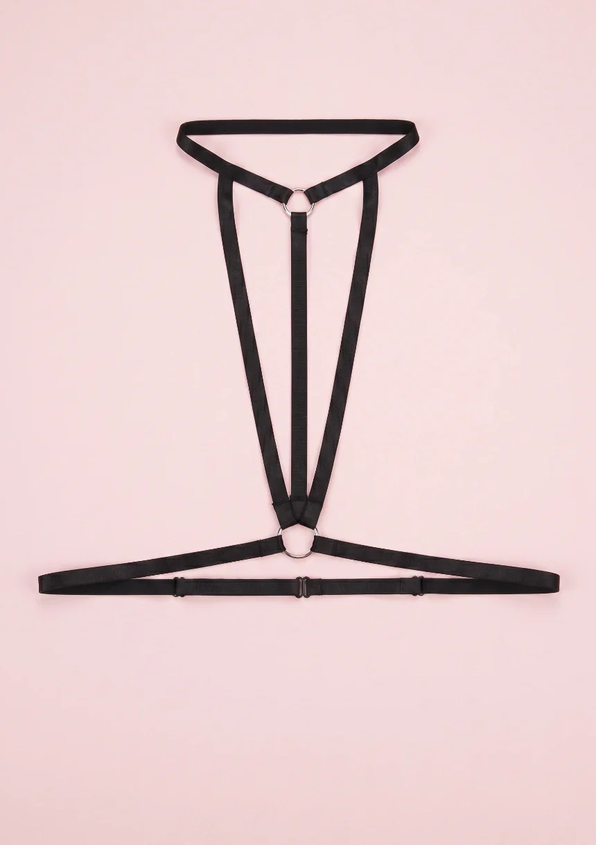 Harness z paskami do biustonosza