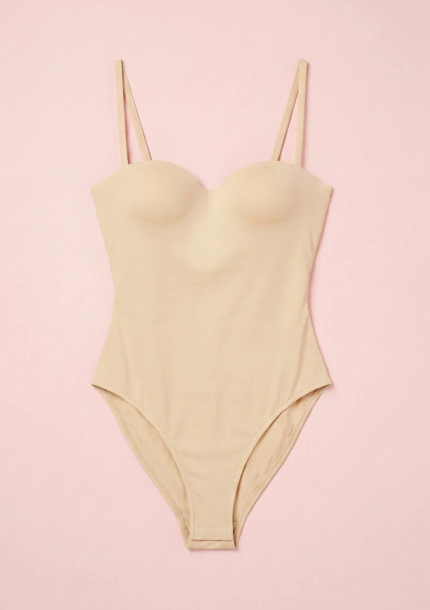 Klasyczne body na cienkich ramiączkach - Image 6