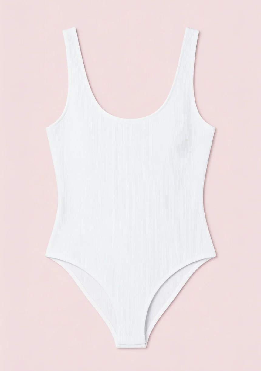Klasyczne body na grubych ramiączkach - Image 5