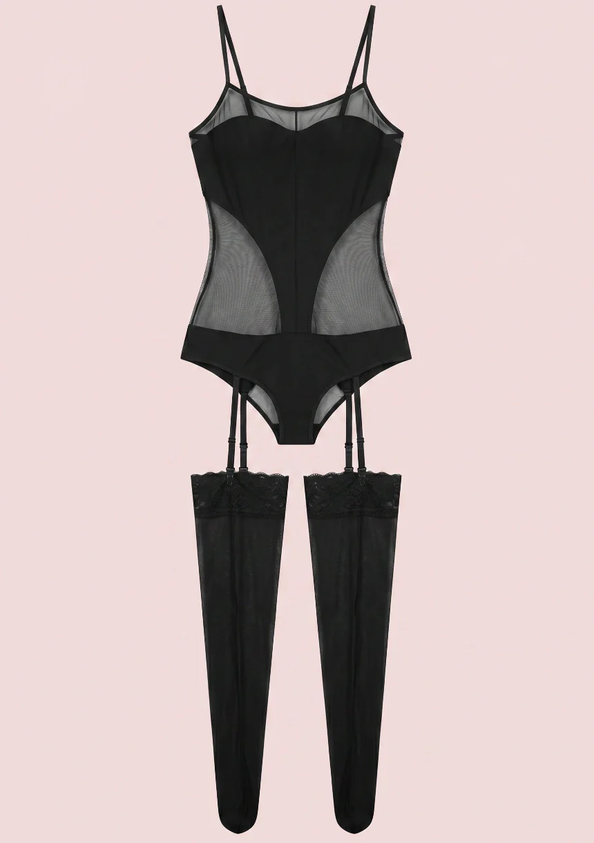 Koronkowe bodystocking - Image 5