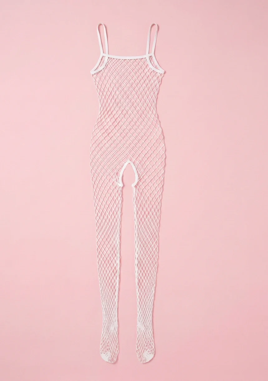 Siateczkowe bodystocking z ramiączkami - Image 6