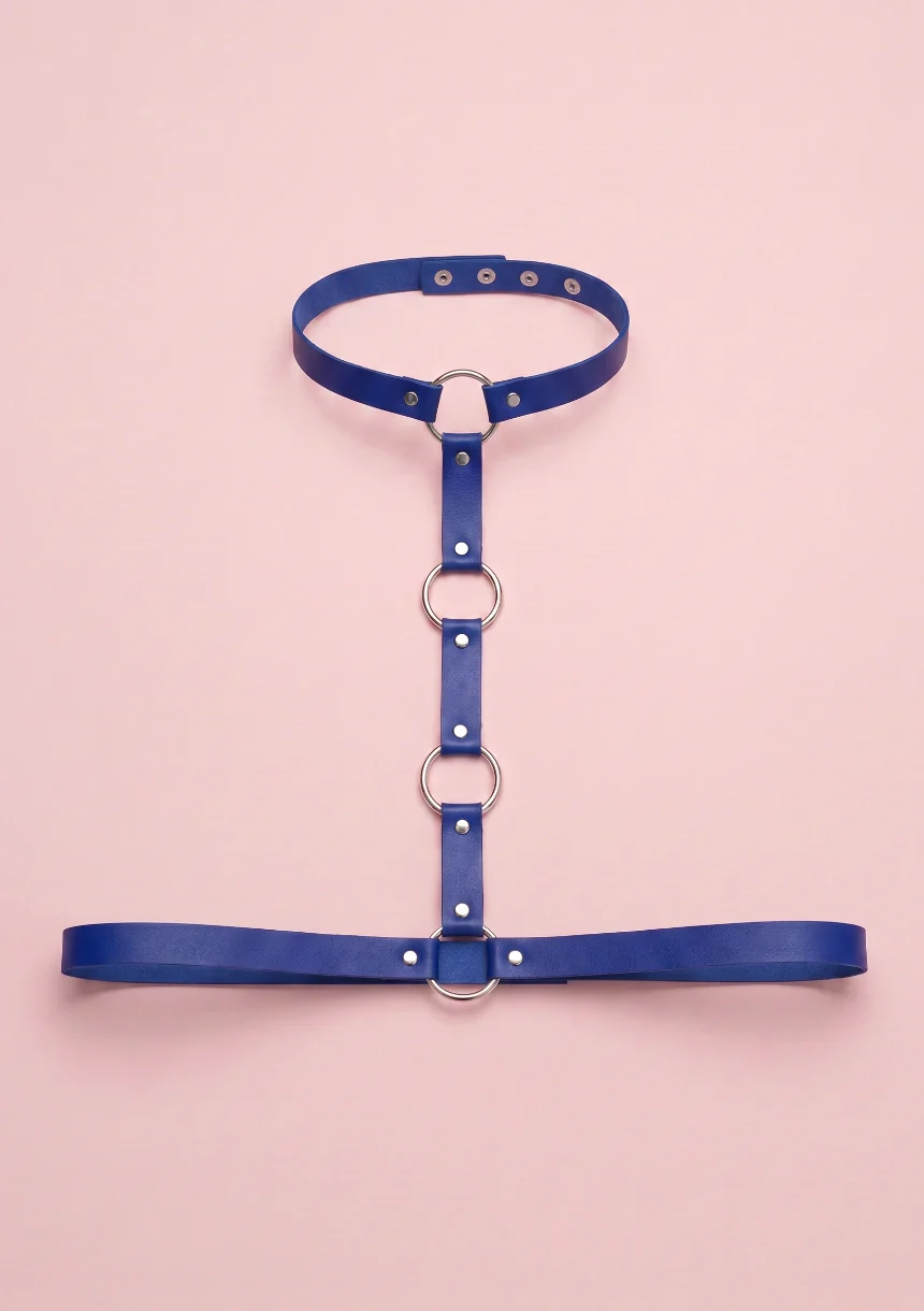 Skórzany harness do biustonosza - Image 5