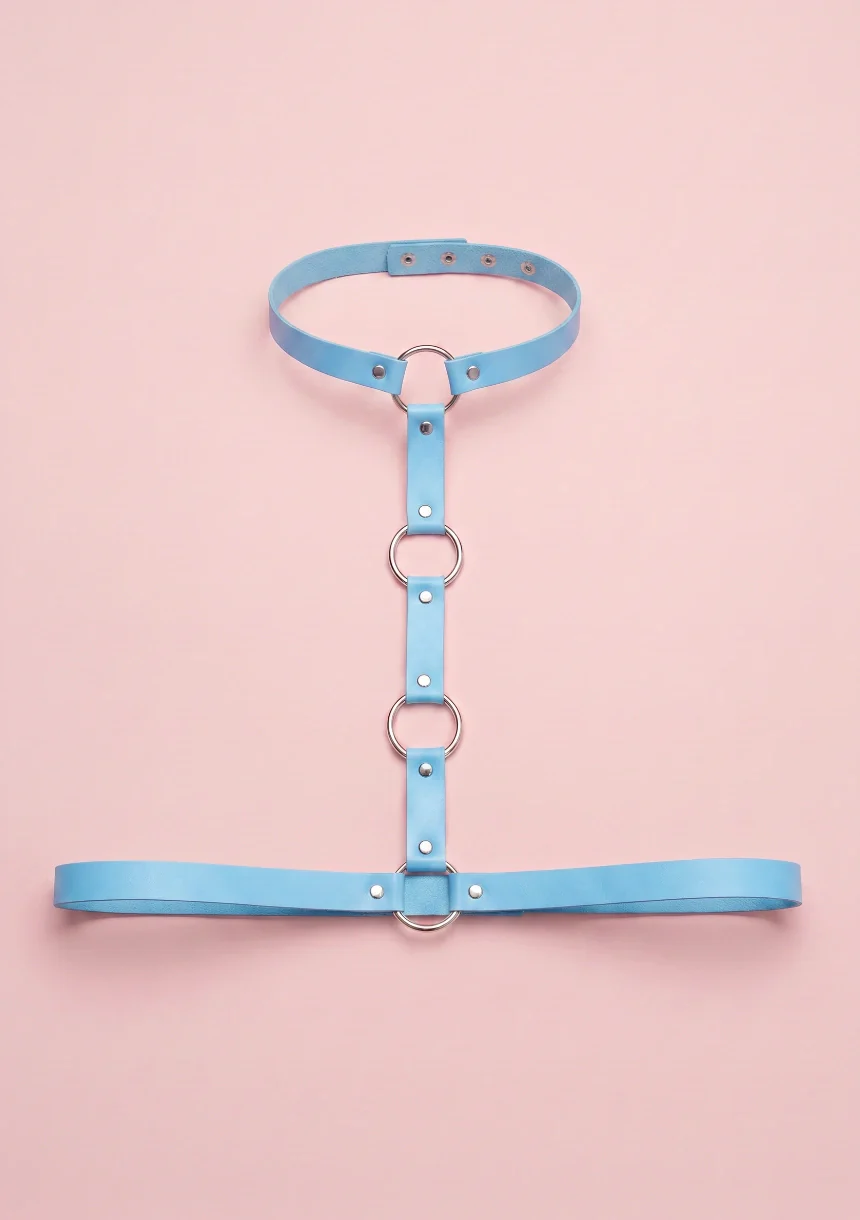 Skórzany harness do biustonosza - Image 7